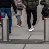 Pedestrians walking