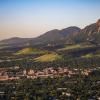Aerial view of the CU Boulder campus
