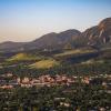 Aerial view of the CU Boulder campus