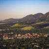 Aerial shot of CU Boulder campus