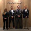 Katherine Glasheen, Justin Kanamine, John Scott and Kian Reno present at Founders Fund in San Francisco.