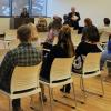 Rebecca Rice, from NORESCO, spoke about the project background and even guided the sustainable building tour for attendees.