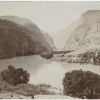 Antique, sepia-tone photo of Colorado River