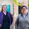 History graduate students Jill Bjerke and Sherri Sheu