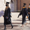 Biomedical engineering graduates walk in procession