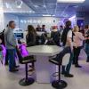 Campus community members mingling at the grand opening of the new UMC Gaming Lounge