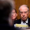 Sens. Orrin Hatch, left, and Chuck Grassley, right, seen during a U.S. Senate hearing. 