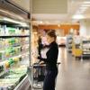 Person shopping at a grocery store