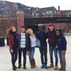 EducationUSA Academy group at the Broadway pedestrian underpass on campus