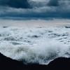 ocean crashing on rocks