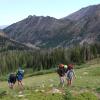 Students hiking