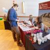 Students at the housing fair
