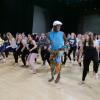 NiiAhmah Sowan leads high school students in African dance at the 2019 High School Dance Day at the CU Boulder campus. (Photo by Glenn Asakawa/University of Colorado)