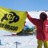 Brian Hynek with CU Boulder flag