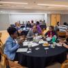 Campus community members at a workshop