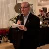 CU Boulder Chancellor Philip DiStefano makes an appearance at the recent Forever Gold holiday party.