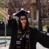 Graduates wearing regalia.
