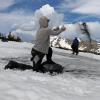 Throwing sand