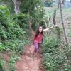 CU Boulder-Peace Corps volunteer Kara Zucker in El Salvador, hiking.