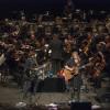 Indigo Girls performing with the CU Symphony Orchestra in Macky Auditorium