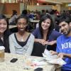 Students at International Coffee Hour