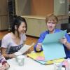 Students get crafty at International Coffee Hour