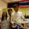 Students representing Thailand booth at International Festival