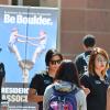 Photo of students at the fall Be Involved Fair at the UMC fountain.