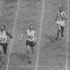 David Bolen, right, running in the 400-meter dash during the 1948 Olympic Games in London
