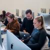 students in a computer lab