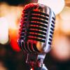 Stock image of a condenser microphone