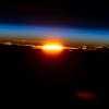 Sunset as seen from space
