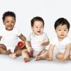 Five babies sitting