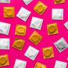 Condoms in wrapper