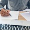 person working at desk