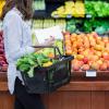 person shopping at a grocery store