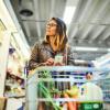 Person grocery shopping