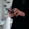 Person checking phone