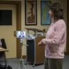 Student attends Arabic class via Kubi device