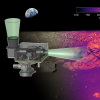 A simulation of the level of detail that L-CIRiS's infrared camera will reveal of the moon's surface.