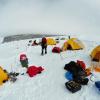 Camp site in Antarctica