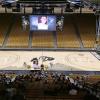 The memorial service for Teri Leiker is held at the CU Events Center on April 9, 2021.