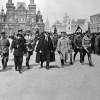 Vladimir Lenin (center) in Moscow's Red Square.