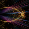 Visuals from a previous Liquid Sky event at Fiske Planetarium