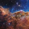 Image of clouds of interstellar gas and dust in the Carina Nebula