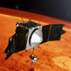 MAVEN spacecraft near Mars