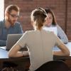 Woman meeting for an interview