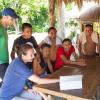 Sarah Kurnick meets with locals