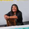 Professor Melanie Yazzie in studio