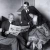 Archie Christie, Major Belcher, Mr. Bates (secretary) and Agatha Christie